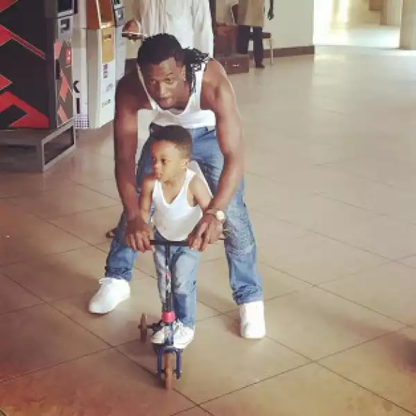 Photo: Paul Of Psquare And Son Rock Matching Outfits
